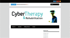 Desktop Screenshot of cybertherapyandrehabilitation.com