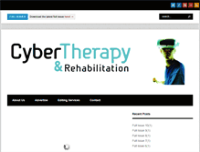 Tablet Screenshot of cybertherapyandrehabilitation.com